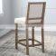 Cottage farmhouse rustic furniture Nail Head French wood Stool