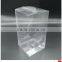Take away food packing folding clear plastic box
