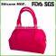 Light pink travel cosmetic bag women silicone shopping bags