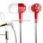 2015 New product sample free music studded diamond glowing earphone