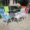 Outdoor aluminium tables set