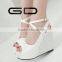 GDSHOE latest fashion ladies concise wedges and high heel sandals