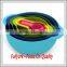 Nest 8 Piece Compact Food Preparation Set Nesting Bowls Colorful