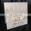 2016 hot sale lace wedding invitation cards folded with ribbons and rhinestone brooches