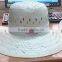 lady wide brim straw hat