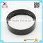 balck glass cosmetic jar plastic ABS screw lid cap-