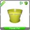 Biodegradable Colorful Mini Zinc plant Pots Bamboo fibre Flower Pots with Drainage Holes