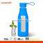 Soft Touch Unbreakable Borosilicate Glass Water Bottle With Strip