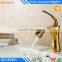 New Design Gold Brass Basin Tap Single Hole Bathroom Mixers