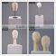 fabric faceless shoulder mannequin heads with hair