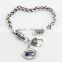 Hot Alloy NFL Charms Bracelet Antique Sliver Seattle Seahawks Football Charm Bracelet                        
                                                Quality Choice