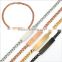 234mm Four Colors Tone Cut Curb Cuban Link Womens Girls Chain Stainless Steel ID Bracelet wholesale Jewelry Gift