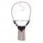 2016 latest design necklace ,Wholesale Elegant Long Alloy Ribbon Tassel Necklace,Contracted style necklace for online shop china