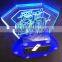 battery power acrylic LED sign/acrylic table stand advertising LED sign