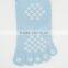 custom dispensing non-slip women yoga 100% cotton five toe girls yoga