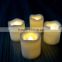 Small wave Shaped plastic LED tealight