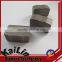 Long life diamond segment for granite block cutting