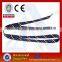 Customized flat black and white squares sublimation printing shoe lace