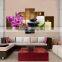 Feng Shui candle framed 5 panel giclee printing canvas for bedroom decor