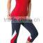 custom plain 88% nylon 12% spandex three tone slim ladies yoga tights