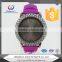 colorful silicone diamond watch quartz movment
