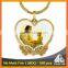 Best selling decorative gold Europe christian catholic printable keyring