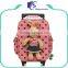 Kids trolley school backpacks with wheels for girls