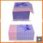 new design display folding box packaging with ribbon bow