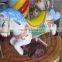 Jamma-A-25 Different colors and shapes 3 horse carousel/mini merry go round kiddie ride