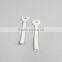 White Leather Zipper Puller for Garments