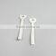 White leather zipper puller for garments