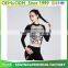 Hot sale women's dry fit sport printing t shirt tight-fitting yoga sport t shirt