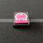 hot sell 3*3 pink plastic ink pad