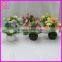cheap mini artificial flower pot bonsai