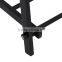 Black Metal Coat Hat Rack 2-tier Garment Drying Rack Clothes Shoe Organizer
