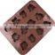 12 Owls Shaped Silicone chocolate Mold for Baking