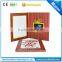2.4''/2.8''/4.3'/5"/7'/10'' TFT LCD Christmas greeting card/lcd video Christmas booklet/video Christmas card