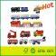 15 Pcs Wooden Train Cars Emergency Vehicles Collection Fits Thomas Brio