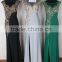 Elegant Fairytale Illusion Evening Gown Sexy High Neck Sweep Train Spandex cotton Evening Dress With Beading Flowers Split Front