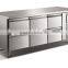 6 doors S/S commercial kitchen refrigerator / kitchen freezer