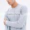 Longline tee heather grey tee shirt LS style