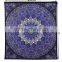 Blue Star Mandala Hippie Tapestry, Hippie Mandala Wall Hanging, Indian Mandala Elephant Home Decor Art Tapestries