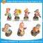 Seven dwarfs ceramic resin sculpture for sale with high quality