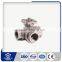 Hot sales thread  stainless steel 3 way ball valve l type full port
