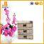 Rattan white storage cabinet