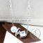 925 sterling silver flower square zircon with pearl creative pendant necklace fashion women necklace jewelry 6360460