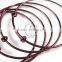 65mm diameter dark red brass simple adjustable wiring bracelet for beading DIY jewelry supplies 1900048