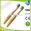 2016 Thick bamboo handle stronger wave bristle bamboo toothbrush