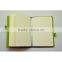 a5 green pu leather diary case, leather diary holder