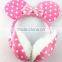 Girls Dots Plush Bowknot Soft Earmuffs